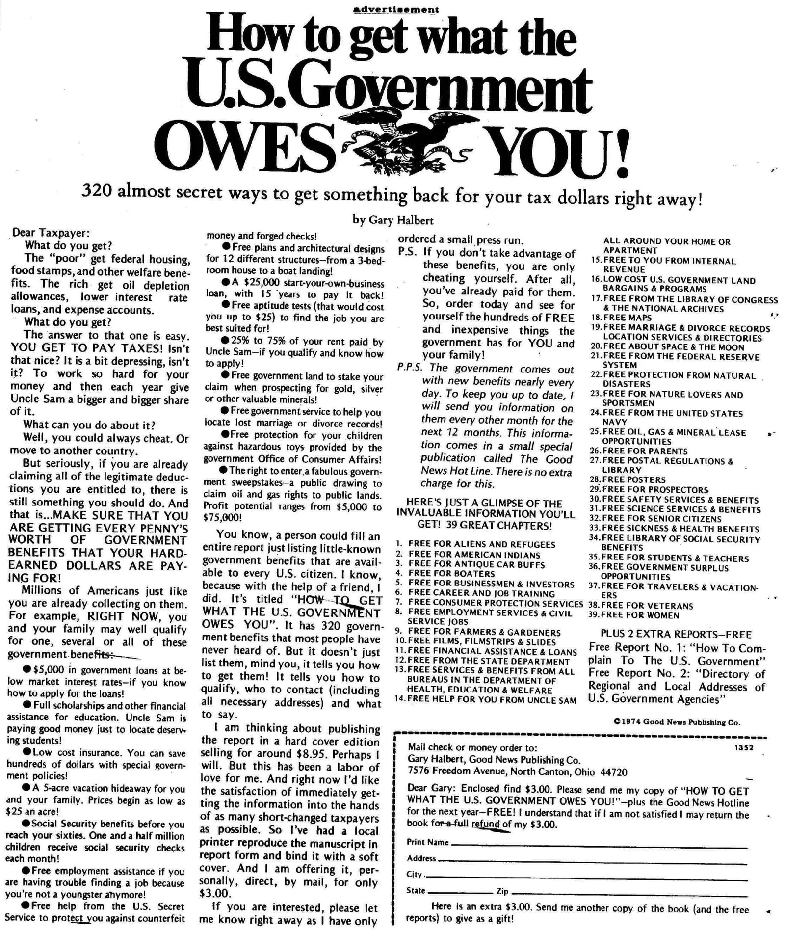 How to get what the U.S. Government OWES YOU! image version